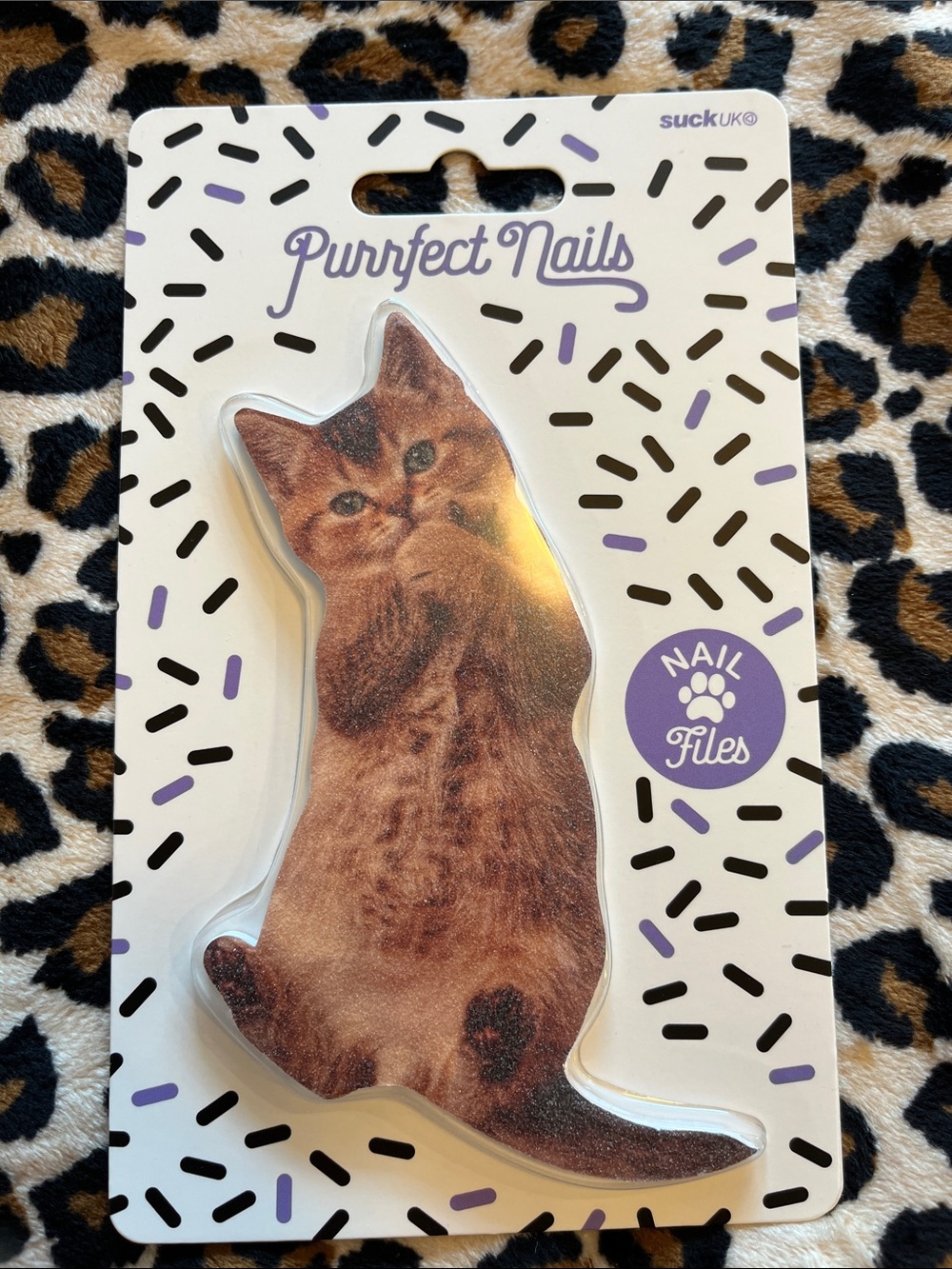 Cat Nail Files Set of 3- Assorted Brown/Orange Kitten Designs - Picture 5 of 6
